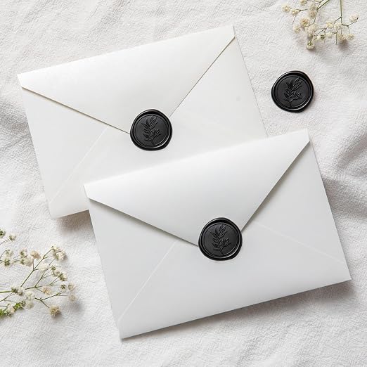 PONATIA Black Wax Seal Stickers - Image 4
