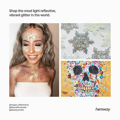 Hemway Polyurethane & Epoxy Resin Glitter 100g / 3.5oz Metallic Crystal Flake - Image 6