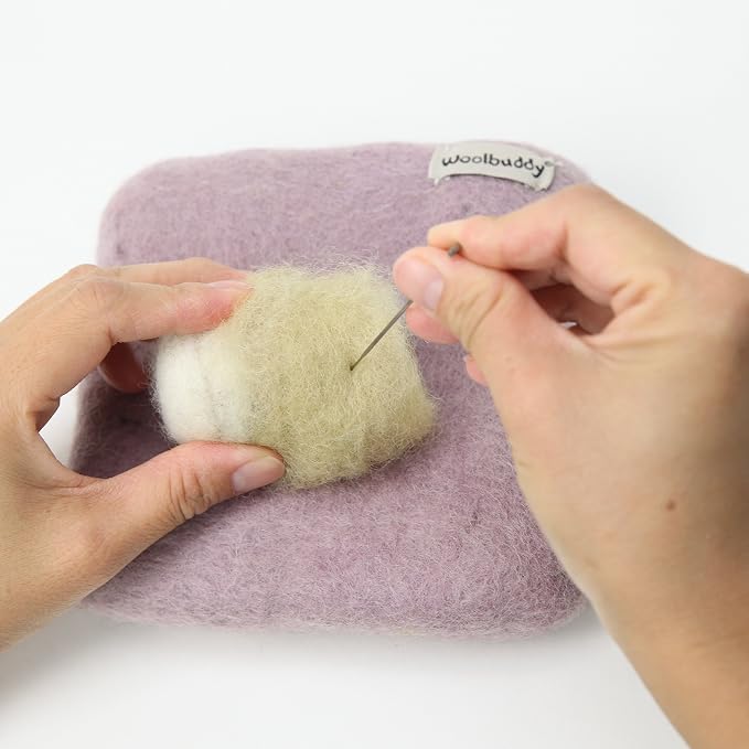 Woolbuddy Needle Felting Wool Mat – 6x6x1.5 Inch Pad - Image 5