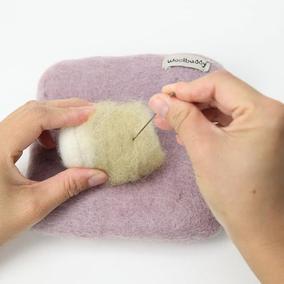 Woolbuddy Needle Felting Wool Mat – 6x6x1.5 Inch Pad - Image 5