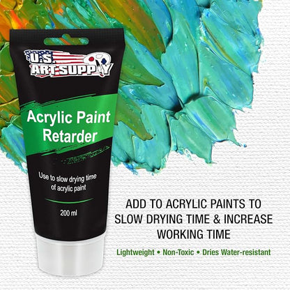 U.S. Art Supply Acrylic Paint Retarder Medium, 200ml Tube - Image 2