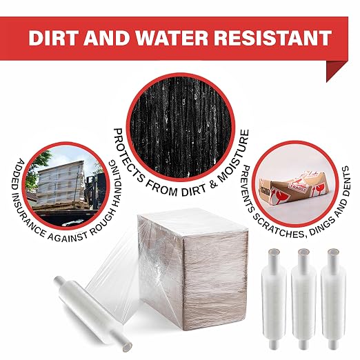 Stretch Wrap with Handle Industrial Strength 4 Pack 11" x 1000 Ft 60 Gauge - Image 8
