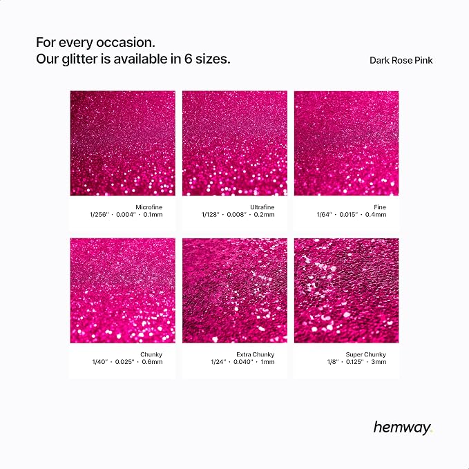 Hemway Polyurethane & Epoxy Resin Glitter 100g / 3.5oz Metallic Crystal Flake - Image 3