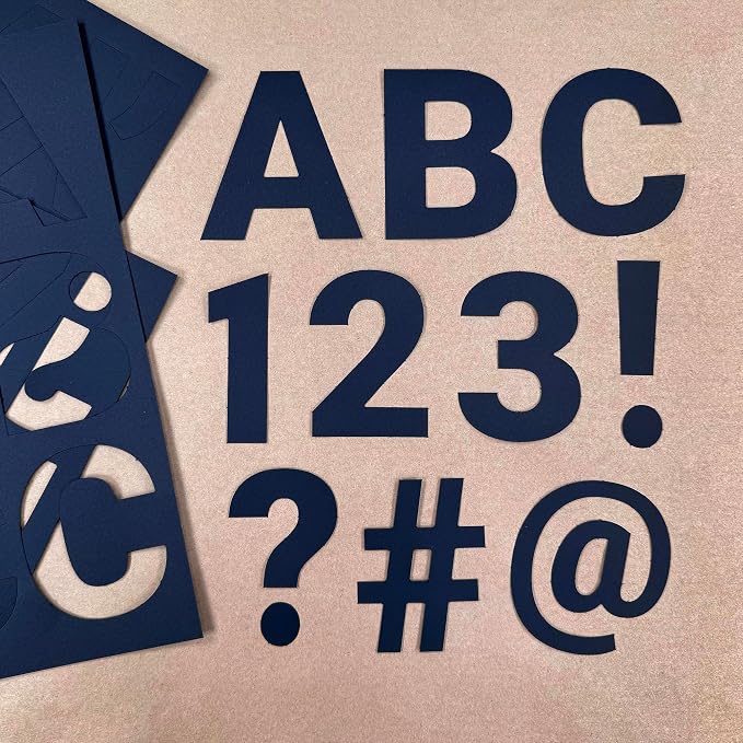 209 Pcs 3" Black Bulletin Board Letters & Numbers, Capital Letters, Punctuation - Image 2