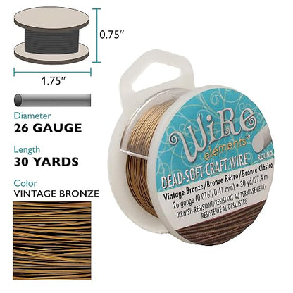 The Beadsmith Wire Elements Craft Wire – Tarnish Resistant, Soft Temper - Image 2