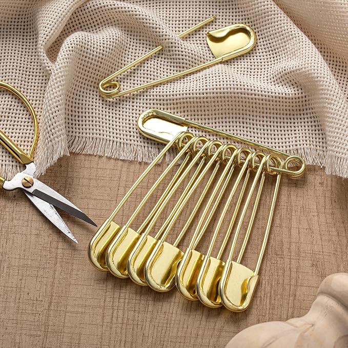 Juexica 5 Pcs 5 Inch Jumbo Stainless Steel Safety Pins Large Heavy Duty Huge - Image 7