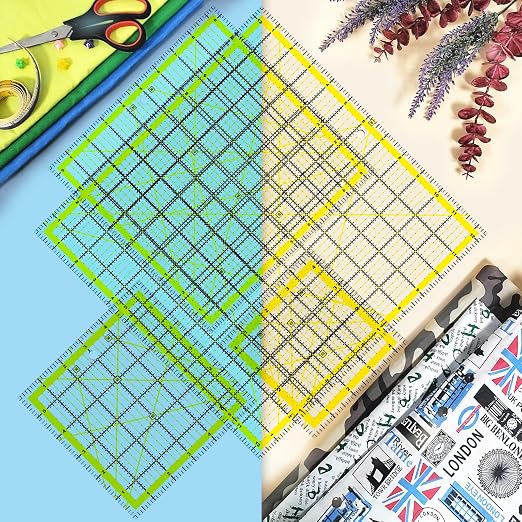 Quilting Rulers, 7 Piece Acrylic Ruler, Sewing & Quilting Templates - Image 6