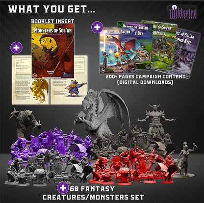 Wildspire Fantasy Monsters & Bookish Dragon - Image 2