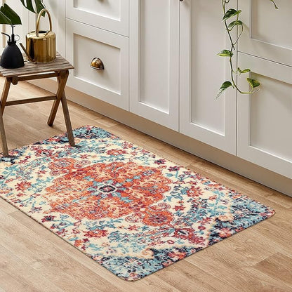 Lahome Bohemian Floral Medallion Area Rug - Image 8
