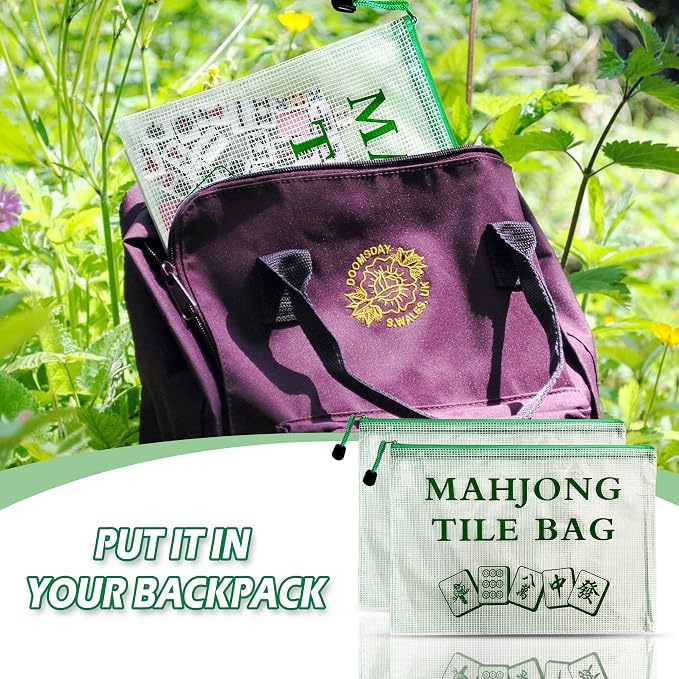 2Pack Mahjong Tile Bag, Case for American Mah Jong Set, Mahjong Gifts - Image 5
