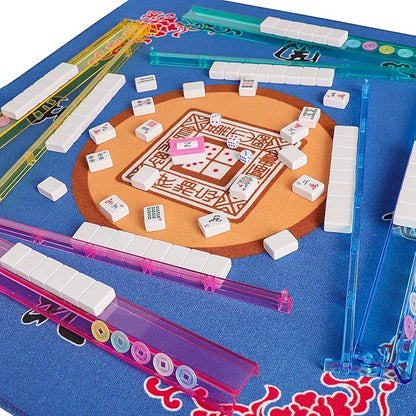 American Mahjong Game Set, 166 White Tiles, 4 All-in-One Color Rack/Pushers - Image 8