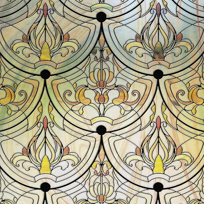 3D Stained Glass Window Film, Decorative Window Privacy Film - Image 2