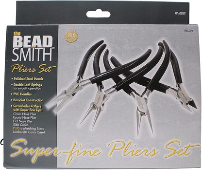 The Beadsmith Slim Line Pliers Set – Extra Fine Tips – 4.5 Inches, 4-Pieces: - Image 2