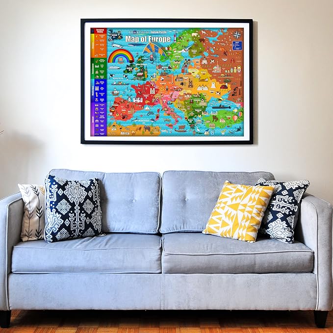 Think2Master Colorful Map of Europe 1000 Pieces Jigsaw Puzzle - Image 4