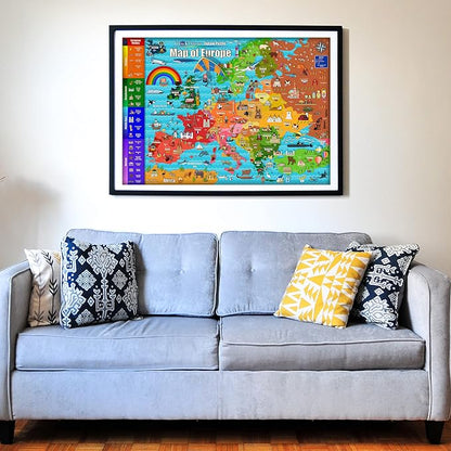 Think2Master Colorful Map of Europe 1000 Pieces Jigsaw Puzzle - Image 4