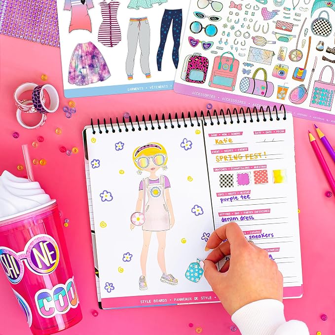 Fashion Angels Sticker Stylist 12544, Fashion Design Sticker by Number Activity - Image 5