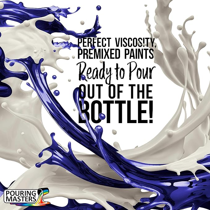 POURING MASTERS Ultramarine Blue Acrylic Ready to Pour Pouring Paint - Image 2