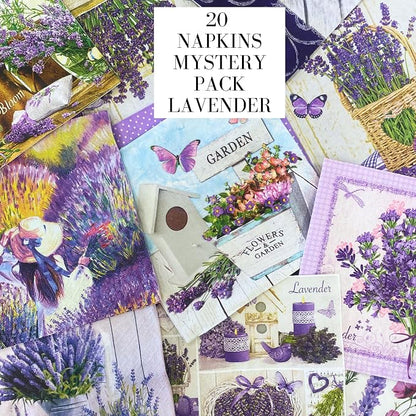 Mystery Pack Decoupage Paper Napkins, 20-ct Assorted Surprise Napkins, - Image 2