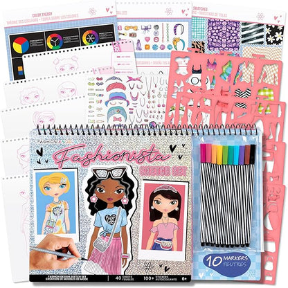 Fashion Angels Fashionista Sketch Set, Includes Sketch Pad by FashionAngels