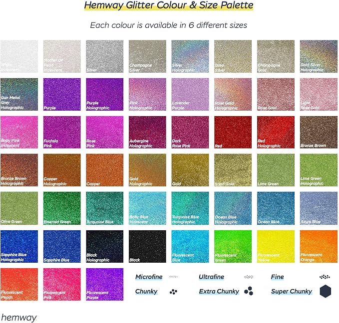 Hemway Glitter Grout Additive add Sparkle to Mosaic Tiles, Wet Rooms, Tiled - Image 3