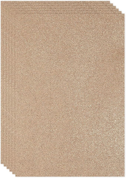 PATIKIL 2mm Thick Non Adhesive Glitter Foam Sheet 16x24inch Brown, EVA Shiny by PATIKIL