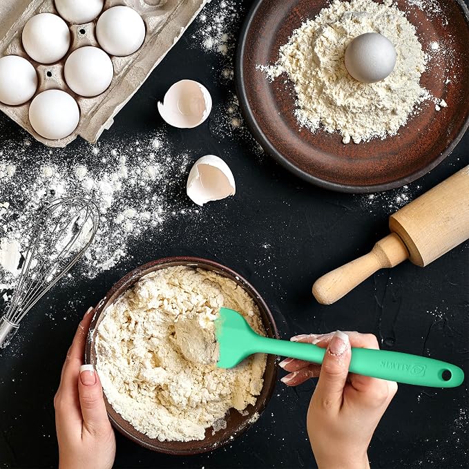 Silicone Spatula 3-piece Set, Ergonomic Handle High Heat-Resistant Spatulas - Image 5