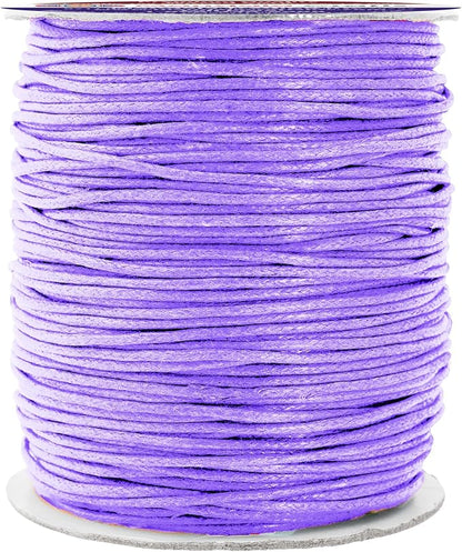 Mandala Crafts 1.5mm 109 Yards Lavender Cotton Waxed Cord by MandalaCrafts