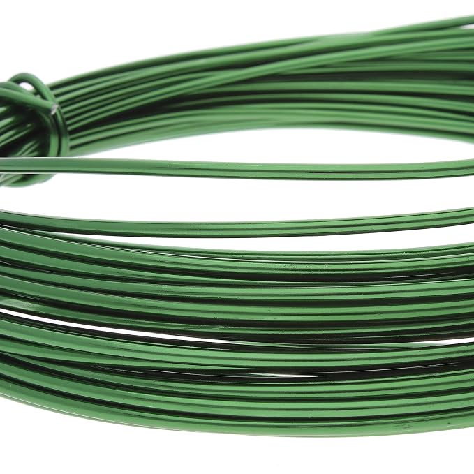 The Beadsmith Anodized Aluminum Wire – 12 Gauge – 39 feet – Kelly Green Color – - Image 4