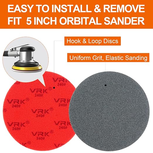24 PCS 5 Inch Sanding Sponge Discs - Image 3