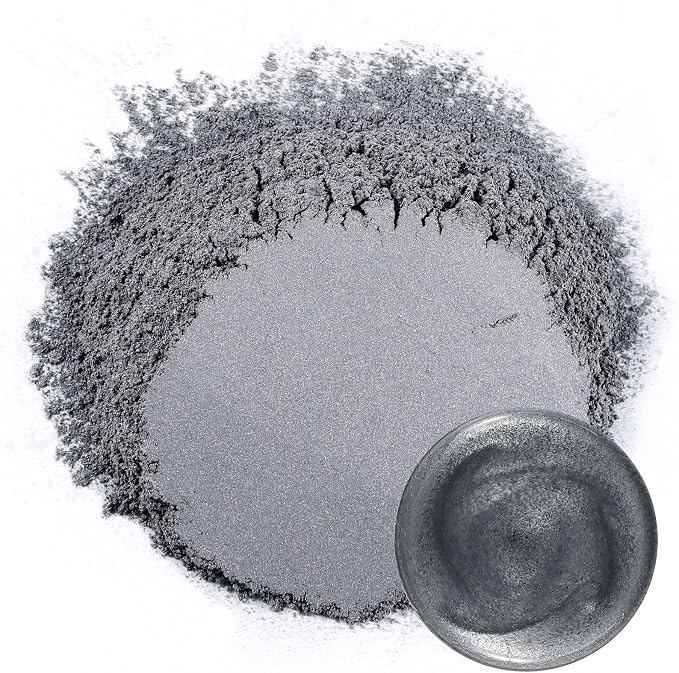 Ceya Mica Powder, 5.3oz/ 150g Grey Pearlescent Effect Colorant Pigment Powder - Image 2