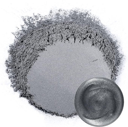Ceya Mica Powder, 5.3oz/ 150g Grey Pearlescent Effect Colorant Pigment Powder - Image 2