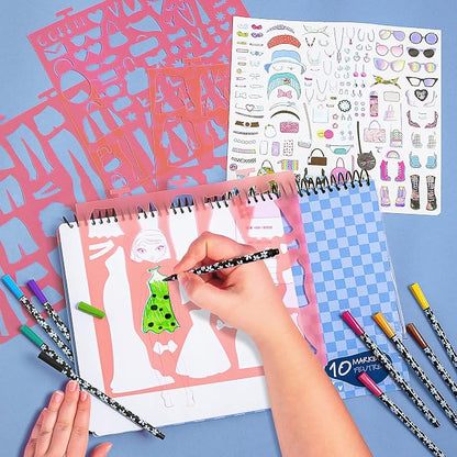 Fashion Angels Fashionista Sketch Set, Includes Sketch Pad - Image 4