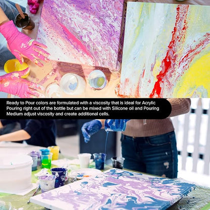 Pouring Masters Ivy Green/Blue Iridescent Special Effectsr Acrylic Pouring Paint - Image 7