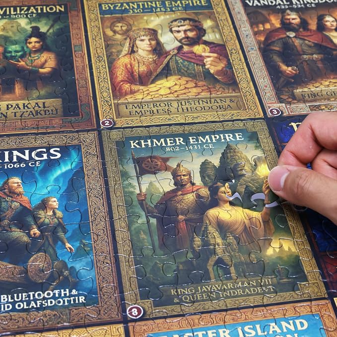 Think2Master Colorful Post Classical Civilization 500 Pieces Large Format - Image 2