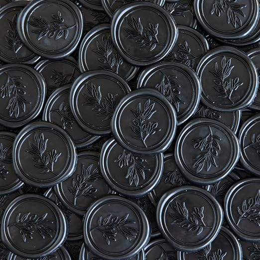 PONATIA Black Wax Seal Stickers - Image 7