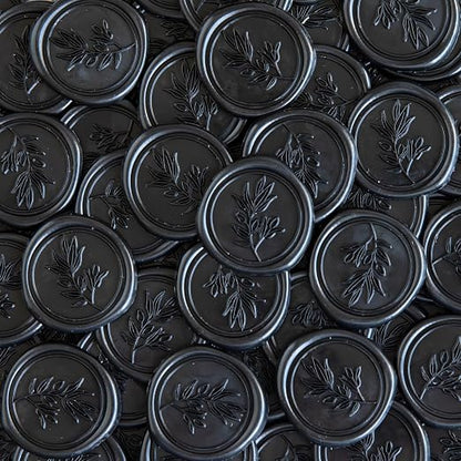 PONATIA Black Wax Seal Stickers - Image 7