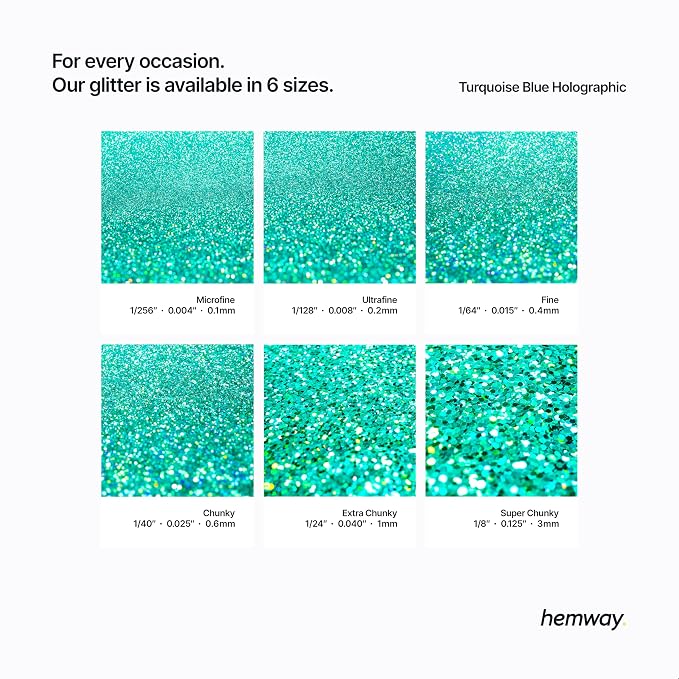 Hemway Polyurethane & Epoxy Resin Glitter 100g / 3.5oz Metallic Crystal Flake - Image 3