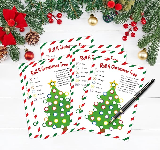 Roll A Christmas Tree Dice Game, Christmas Games - Image 3