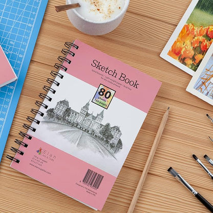 Elan A5 Sketchbook, 80 Sheets Italian Paper 80 lb/120 GSM, Acid-Free Sketch - Image 8