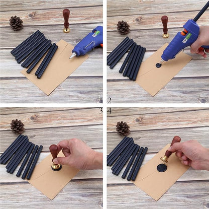 Yoption 15 Pcs Navy Blue Glue Gun Sealing Wax Sticks - Image 5