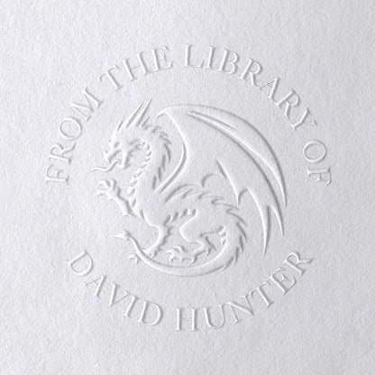 Dragon Book Embosser, Custom Round Library Book Embosser, Fantasty Fiction - Image 6