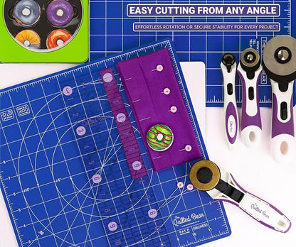 The Quilted Bear Rotating Cutting Mat 7" x 7" - Image 6
