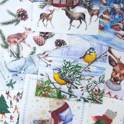 Mystery Pack Decoupage Paper Napkins, 20-ct Assorted Surprise Napkins, by KeepUnique