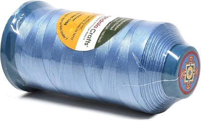 Mandala Crafts Bonded Nylon Thread Light Blue Heavy Duty Sewing Threads - Image 3