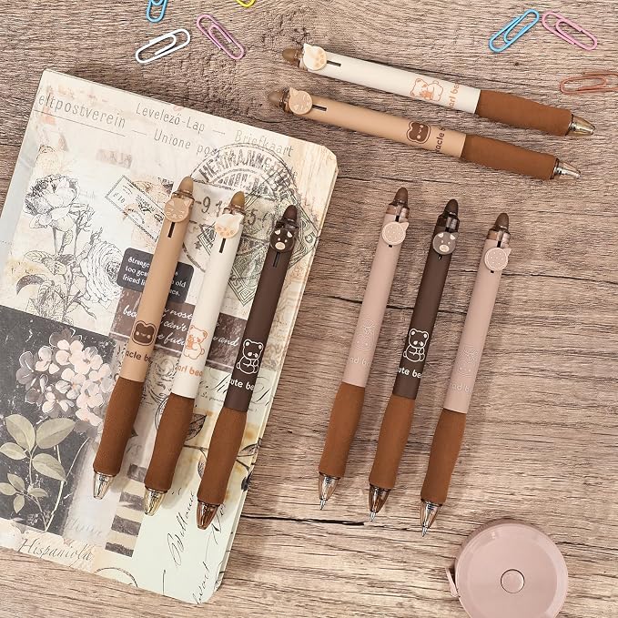 BAYTORY 8Pcs Cute Retractable Erasable Gel Pens, Smooth Writing Comfortable to - Image 7