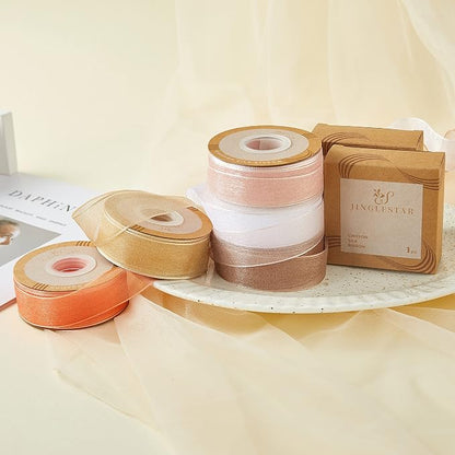 1 Inch Wide Sheer Chiffon Ribbon - Image 7