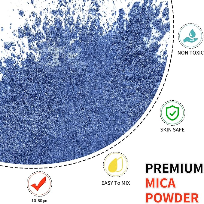 Mica Powder - 100g Mica Powder for Epoxy Resin - Metallic Color Pigment for - Image 2