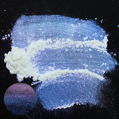Matio Chameleon Mica Powder, 1.06oz/ 30g Galaxy White Chrome Powder, - Image 2