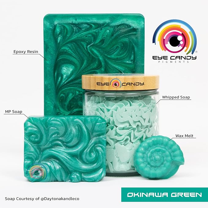 Eye Candy Pigments Premium Green Mica Powder - Image 2