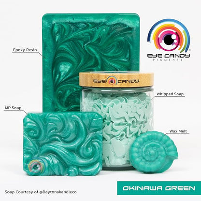 Eye Candy Pigments Premium Green Mica Powder - Image 2